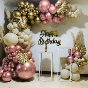 Rose Gold Metallic Latex Balloons