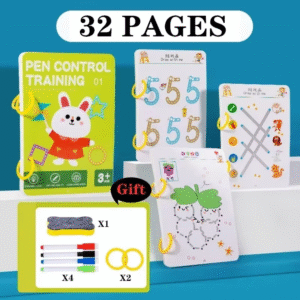 Reusable tracing workbook for kids