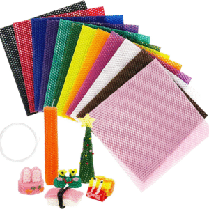 Colorfull honeycomb wax sheet