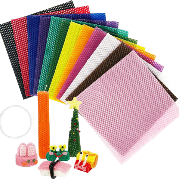 Colorfull honeycomb wax sheet