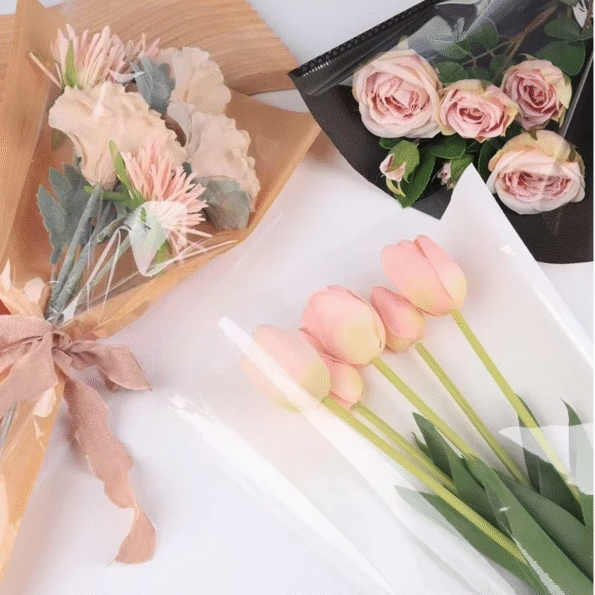 20pcs Multi-bouquet Rose Flower Wrapping Bags Waterproof - Image 2