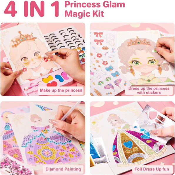 Fantasy 4 in 1 Princess Art Craft Kits - Image 2