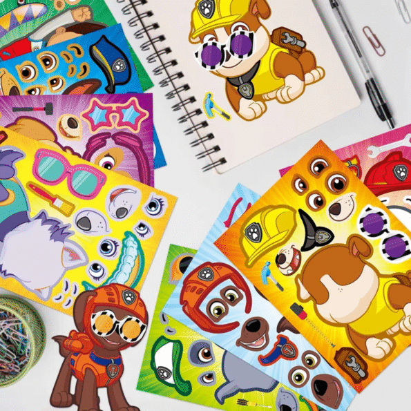 PAW Patrol Puzzle Stickers Make a Face kids - Image 3