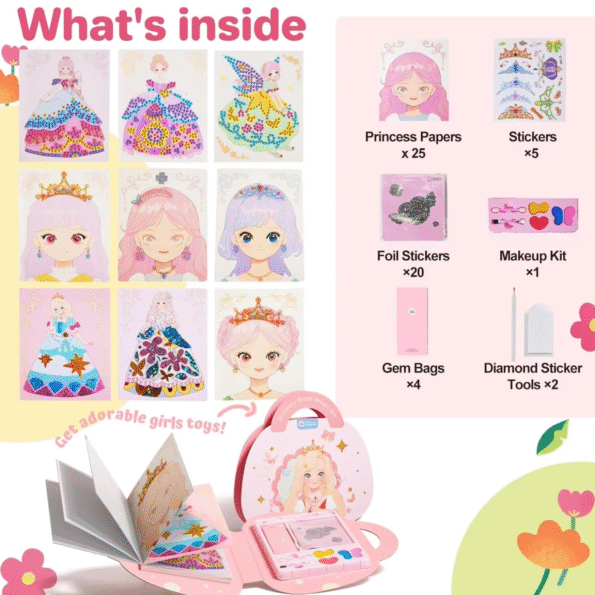 Fantasy 4 in 1 Princess Art Craft Kits - Image 3