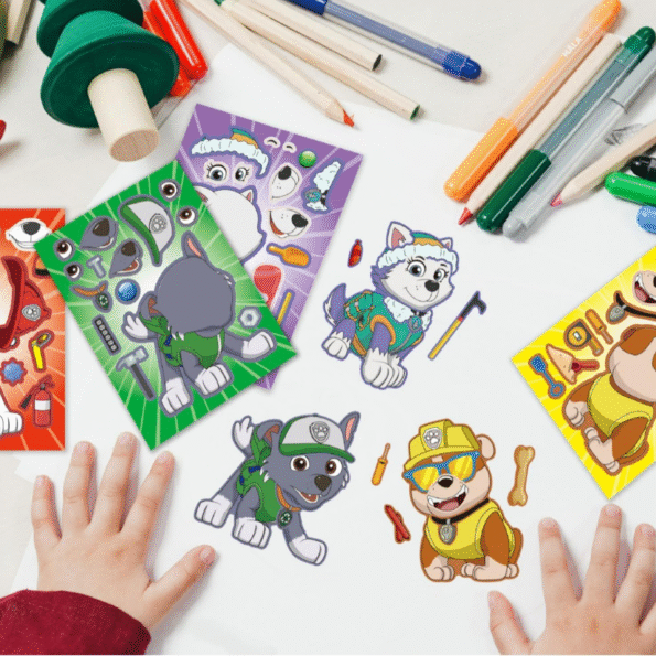 PAW Patrol Puzzle Stickers Make a Face kids - Image 4